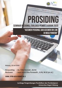 Image of Prosiding Seminar Nasional Evaluasi Pembelajaran 2020 : Asesmen Personal dan Asesmen On-Line di Masa Pandemi