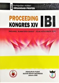 Proceeding Kongres XIV IBI : Buku 3 Kumpulam Materi Organisasi