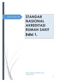 Standar Nasional Akreditasi Rumah Sakit