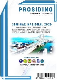 Image of Prosiding Seminar Nasional 2020 : Interprofessional Colaboration dalam Pengembangan Center of Excellence Inovasi Bahan Lokal Pada Era New Normal